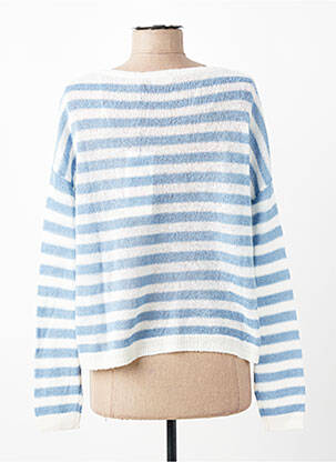 Pull stretch manches longues bleu GERRY WEBER femme