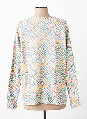 Pull coupe cintrée manches longues beige ESCORPION femme