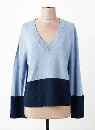 Pull col v manches longues bleu GERRY WEBER femme