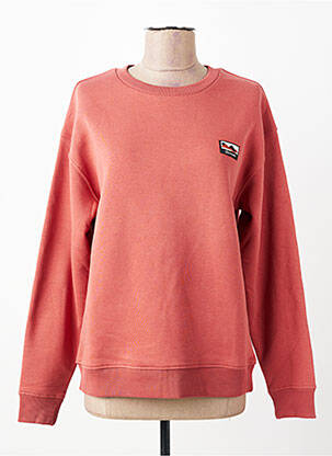 Sweat-shirt broderie manches longues orange BERMUDES femme