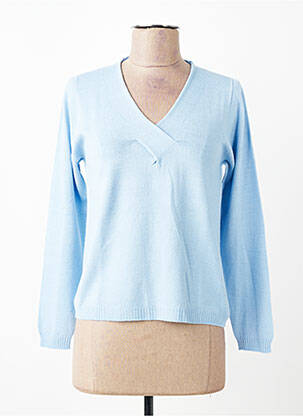 Pull coupe droite manches longues bleu ESCORPION femme