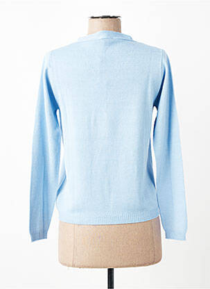 Pull coupe droite manches longues bleu ESCORPION femme