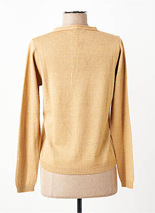 Pull coupe droite manches longues beige ESCORPION femme