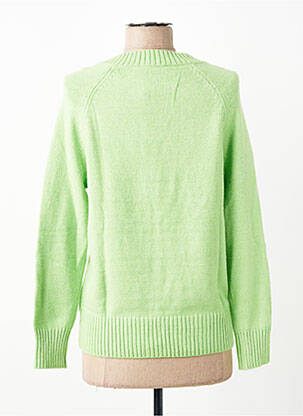 Pull coupe droite manches longues vert ESCORPION femme