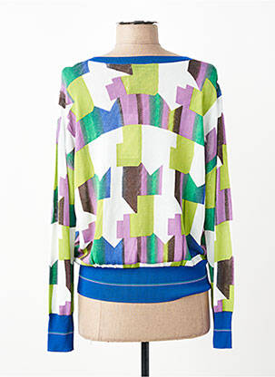 Pull resserrée sur le bas manches longues bleu ESCORPION femme