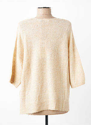 Pull coupe droite manches 3/4 beige GERRY WEBER femme