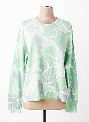 Pull coupe droite manches longues vert ESCORPION femme
