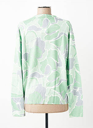 Pull coupe droite manches longues vert ESCORPION femme