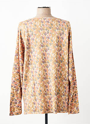 Pull coupe droite manches longues beige ESCORPION femme