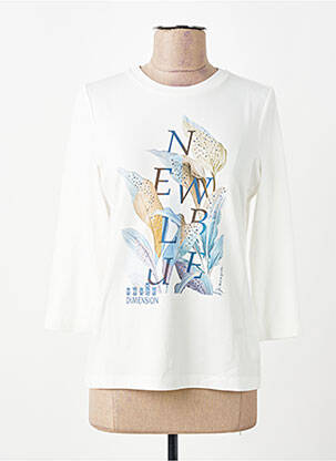 Top col rond manches longues blanc GERRY WEBER femme