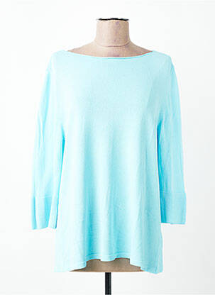 Pull coupe droite manches 3/4 bleu ESCORPION femme
