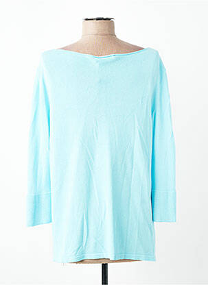 Pull coupe droite manches 3/4 bleu ESCORPION femme