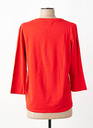 Top manches courtes manches courtes rouge FRANK WALDER femme