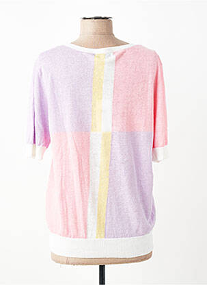 Top imprimé fantaisie manches courtes rose ESCORPION femme