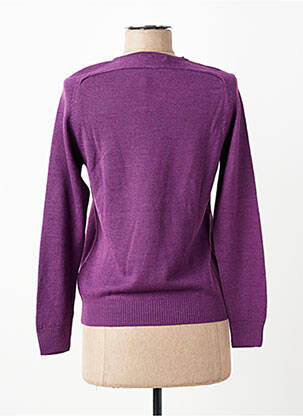 Pull coupe droite manches longues violet ESCORPION femme