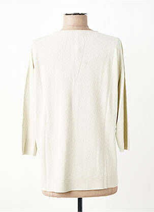 Pull col v manches 3/4 beige ESCORPION femme