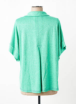 Polo coupe droite manches courtes vert ESCORPION femme