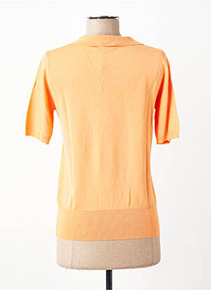 Polo coupe droite manches courtes orange ESCORPION femme