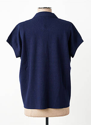 Polo manches courtes manches courtes bleu ESCORPION femme