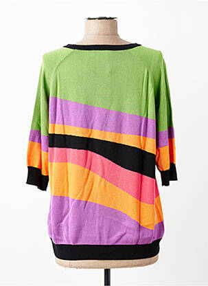 Pull stretch manches courtes vert ESCORPION femme