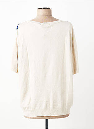 Top imprimé fantaisie manches courtes beige ESCORPION femme
