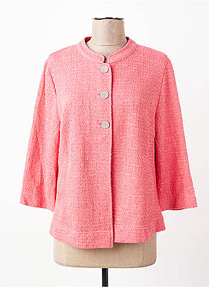 Veste casual col rond orange FRANK WALDER femme