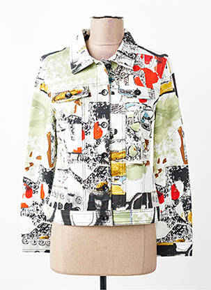 Veste casual col chemisier blanc DOLCEZZA femme
