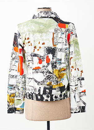 Veste casual col chemisier blanc DOLCEZZA femme