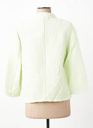 Veste casual col rond vert FRANK WALDER femme