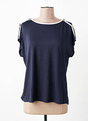 Top stretch manches courtes bleu ESCORPION femme