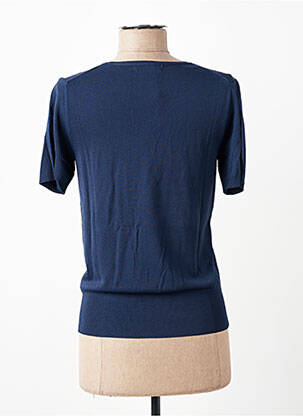 T-shirt col v manches courtes bleu ESCORPION femme