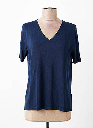 T-shirt coupe droite manches courtes bleu ESCORPION femme
