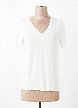 T-shirt coupe droite manches courtes blanc ESCORPION femme