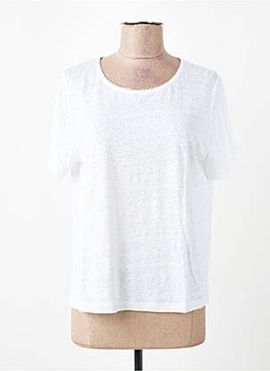 T-shirt coupe droite manches courtes blanc ESCORPION femme