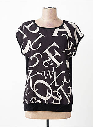 Top stretch manches courtes noir ESCORPION femme