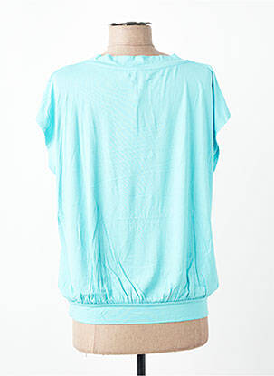 T-shirt coupe droite manches courtes bleu ESCORPION femme