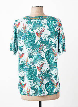 T-shirt imprimé fantaisie manches courtes vert ESCORPION femme