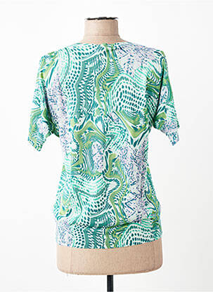 T-shirt imprimé fantaisie manches courtes vert ESCORPION femme