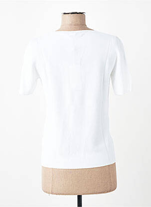 T-shirt col v manches courtes blanc ESCORPION femme