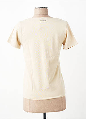 T-shirt col v manches courtes beige ESCORPION femme