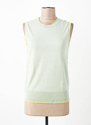 Top coupe cintrée sans manche vert GERRY WEBER femme