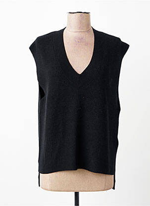 Top stretch manches courtes noir FRANK WALDER femme