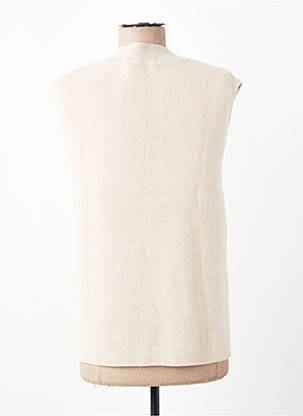 Top stretch manches courtes beige FRANK WALDER femme
