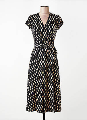 Robe mi-longue sans manche sans manche noir JOSEPH RIBKOFF femme