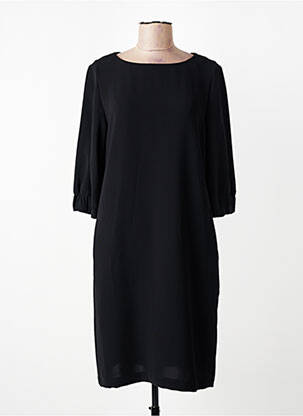 Robe mi-longue manches 3/4 manches 3/4 noir GERRY WEBER femme