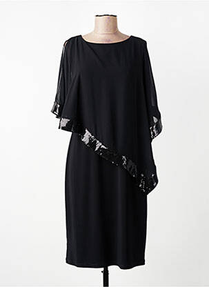 Robe mi-longue manches 3/4 manches 3/4 bleu JOSEPH RIBKOFF femme