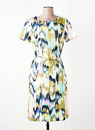 Robe mi-longue imprimé fantaisie manches courtes vert GERRY WEBER femme