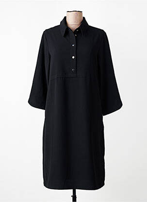 Robe mi-longue manches 3/4 manches 3/4 noir GERRY WEBER femme