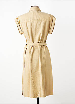 Robe mi-longue manches courtes manches courtes beige GERRY WEBER femme