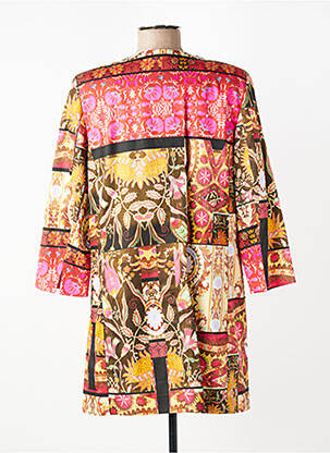 Manteau long coupe cintrée sans capuche jaune STEINBOCK femme